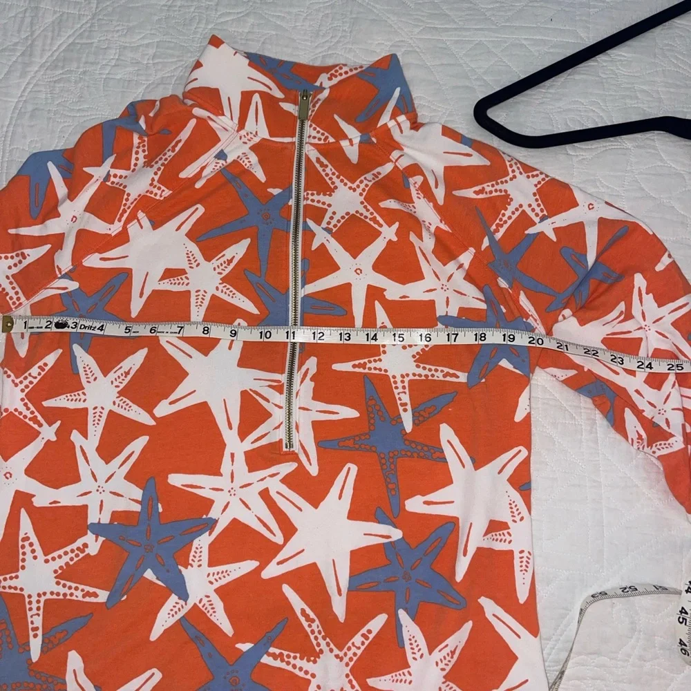 Orange Starfish Print Pullover - Picture 7 of 7